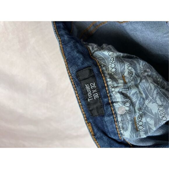 Women’s Rock and Roll Denim Trouser Jeans 30x32 - Picture 3 of 4